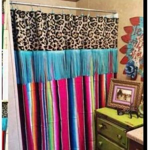 Serape shower curtain